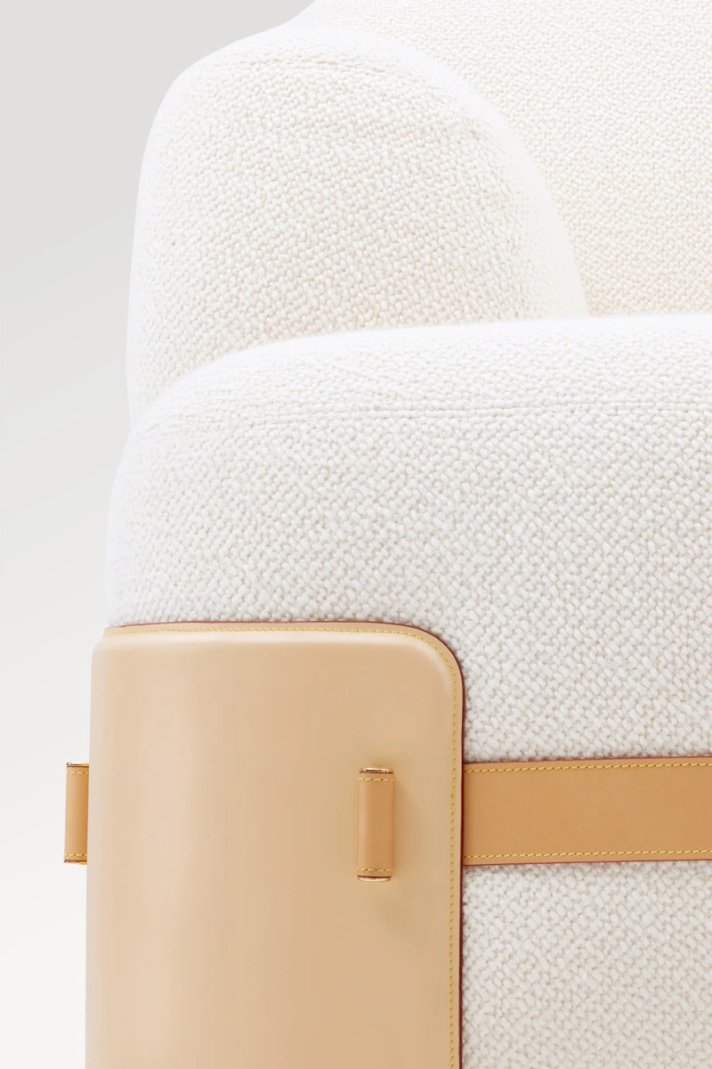 Close up con detalles muy Mohamed del sillón"Canape".