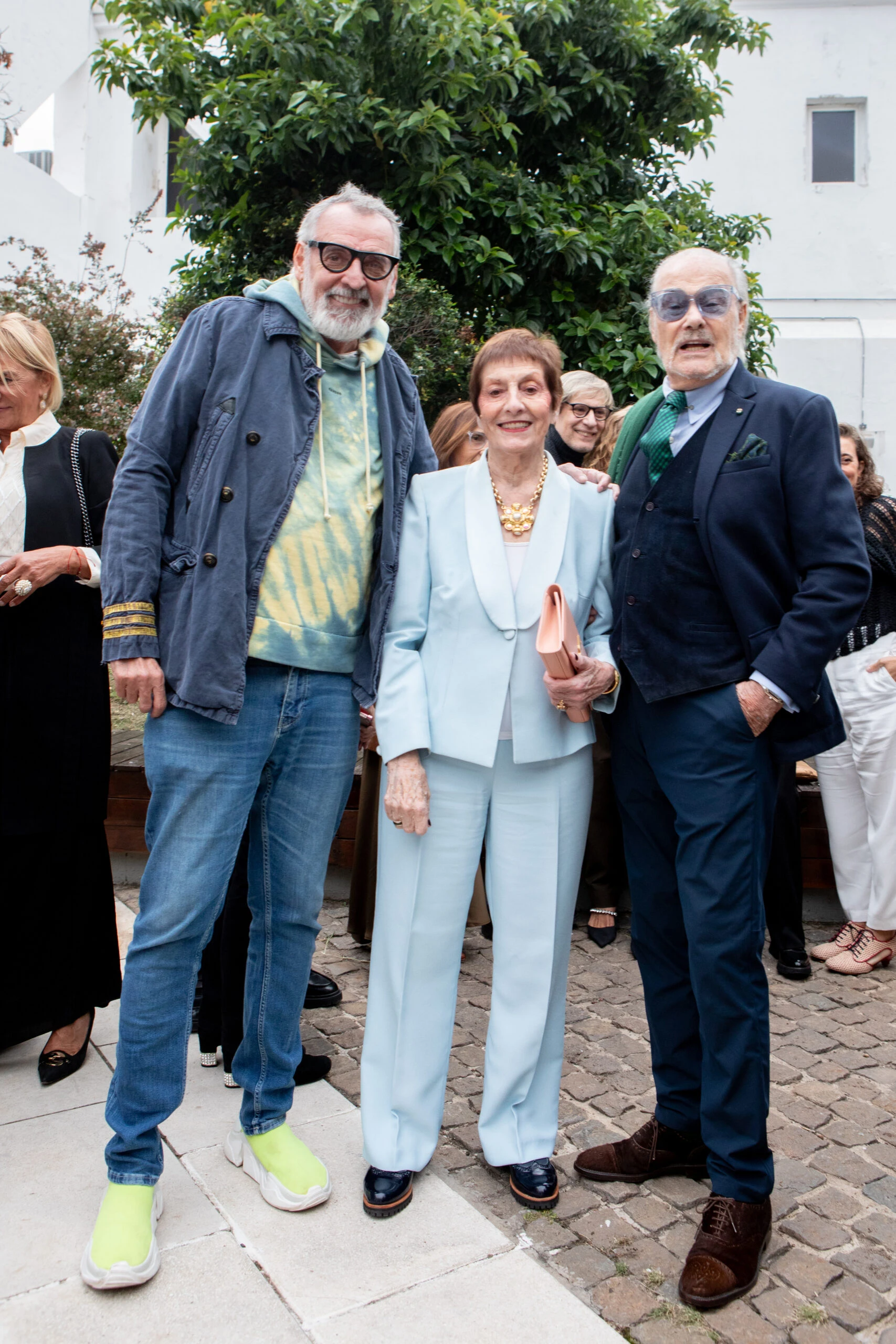 Benito Fernández, Mabel Ibañez y Gino Bogani