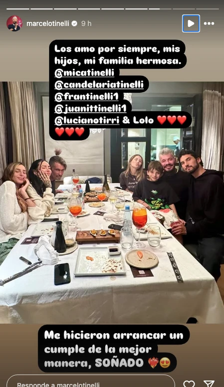 Así festejó su cumpleaños número 65 Marcelo Tinelli: cena íntima junto a sus hijos