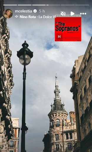 Las fotos de Celeste Cid en Madrid. Foto: IG