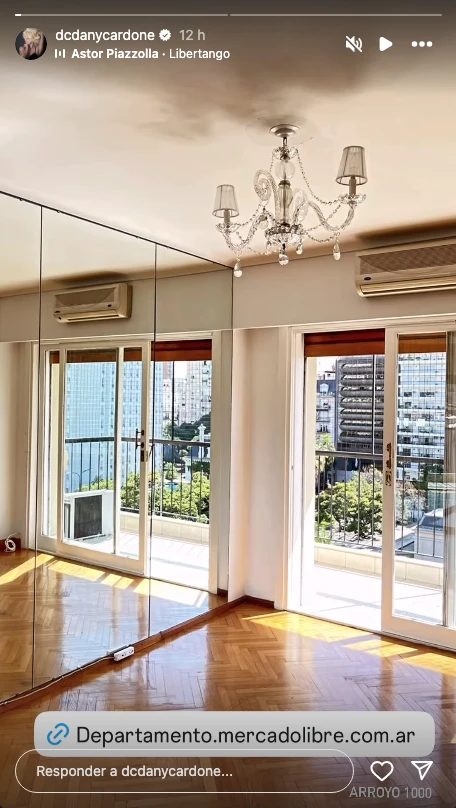 Así es el departamento que Daniela Cardone puso en venta