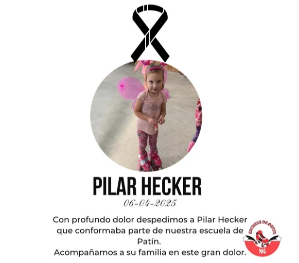 Parte del mensaje de la profesora de patín de Pilar Hecker
