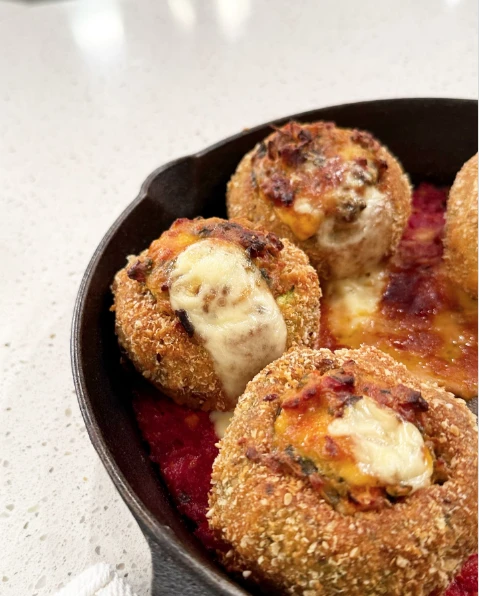 Zapallitos rellenos crocantes