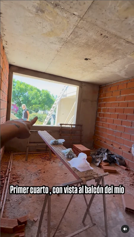 Juana Repetto mostró la casa que está construyendo en un barrio privado