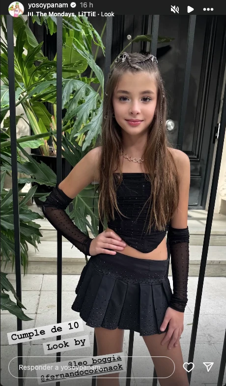 Así fue el cumpleaños temático de Sofía, la hija de Panam