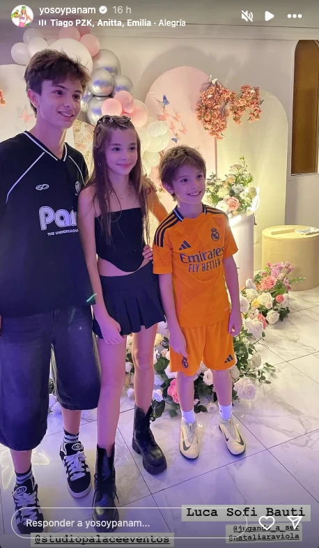 Así fue el cumpleaños temático de Sofía, la hija de Panam