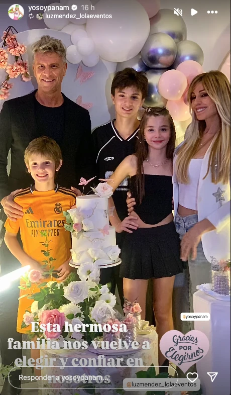 Así fue el cumpleaños temático de Sofía, la hija de Panam