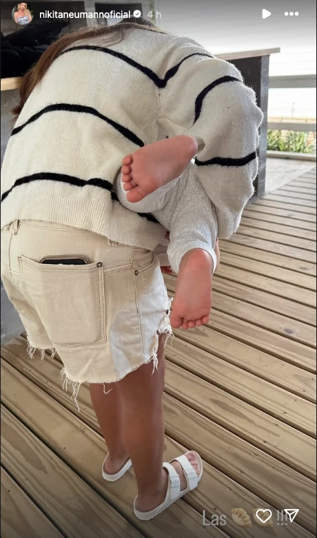 Las fotos de Nicole Neumann y tres de sus cuatro hijos en Punta del Este