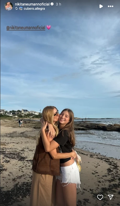 Las fotos de Nicole Neumann y tres de sus cuatro hijos en Punta del Este