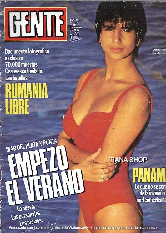 Carolina Peleritti en los años 90