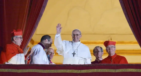 Su primera aparición pública como Papa