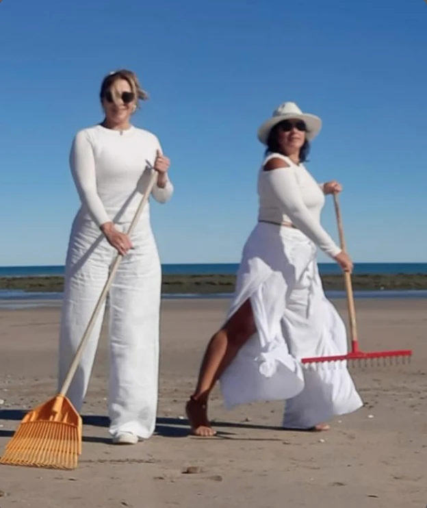 El retrato del papa Francisco en la arena: la obra de Lidia Rosana Gómez