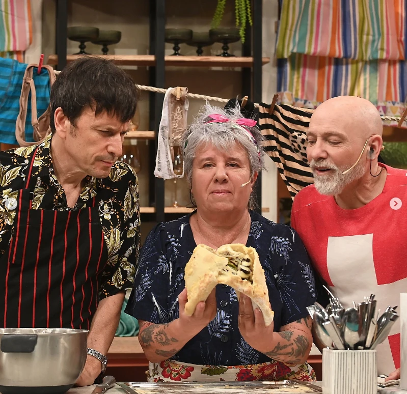 Madame Papín con Ronnie Arias en Cocinate, el ciclo de Canal 7