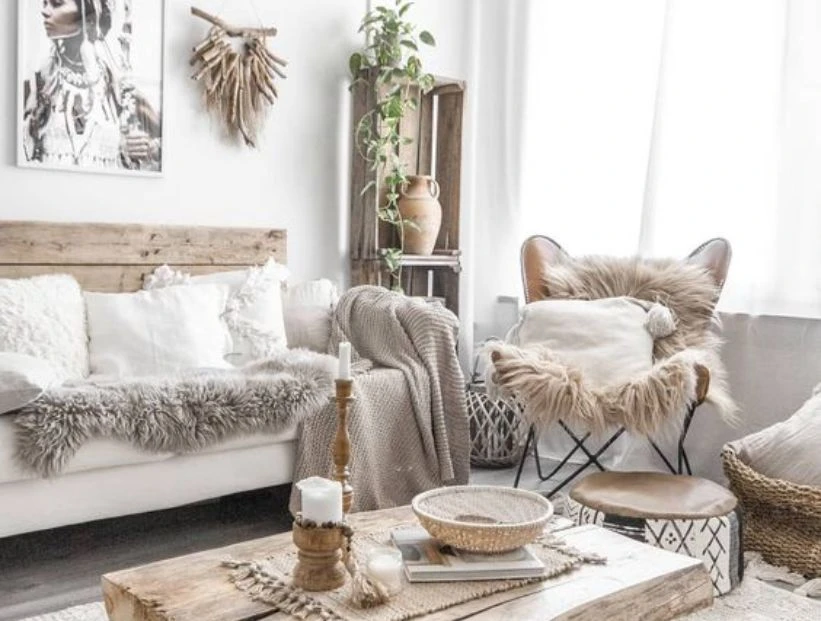 Livings: cómo decorarlos con estilo boho chic