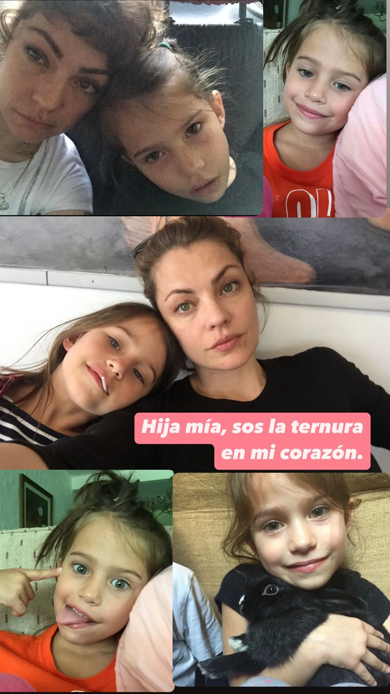 El saludo de Dolores Fonzi a su hija, Libertad, en el día de su cumpleaños