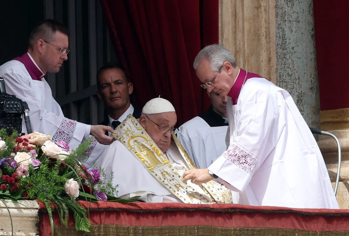 El papa Francisco en su última celebración de Pascua