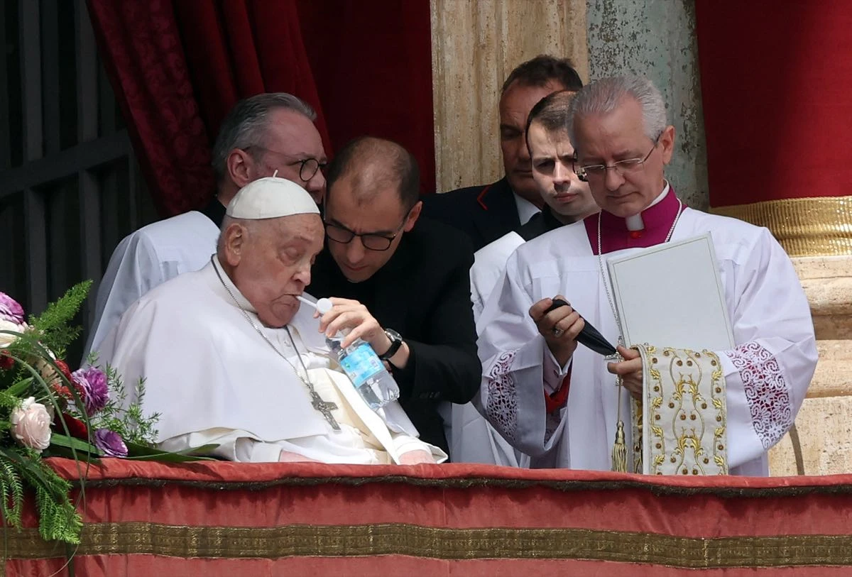 El papa Francisco en su última celebración de Pascua
