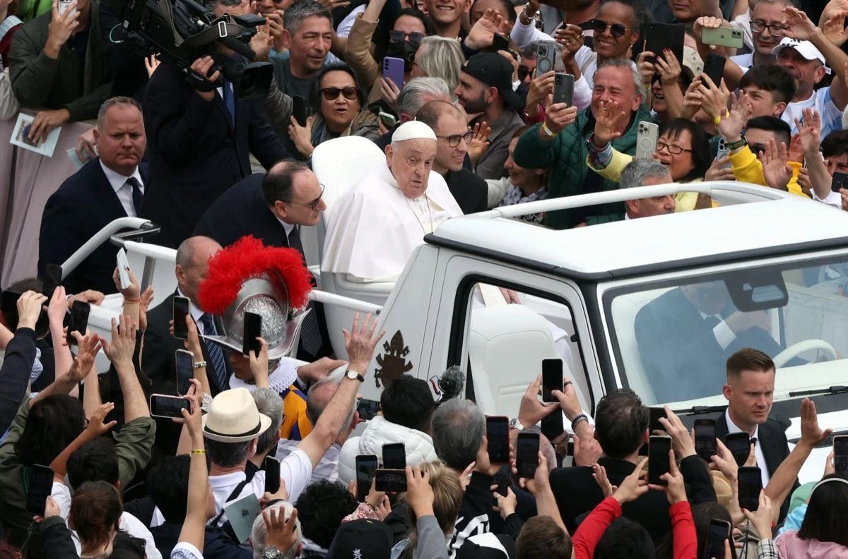El papa Francisco en su última celebración de Pascua