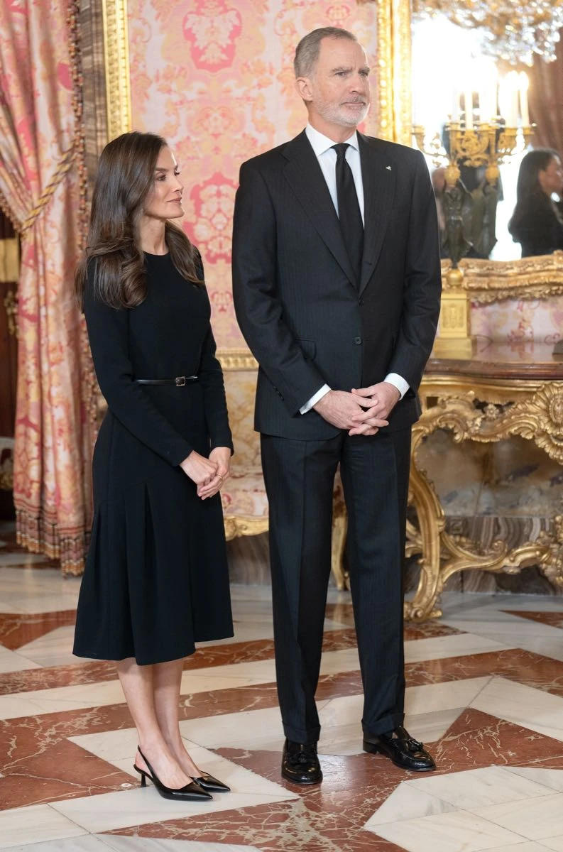 El rey Felipe VI y la reina Letizia en el Palacio Real de Madrid.