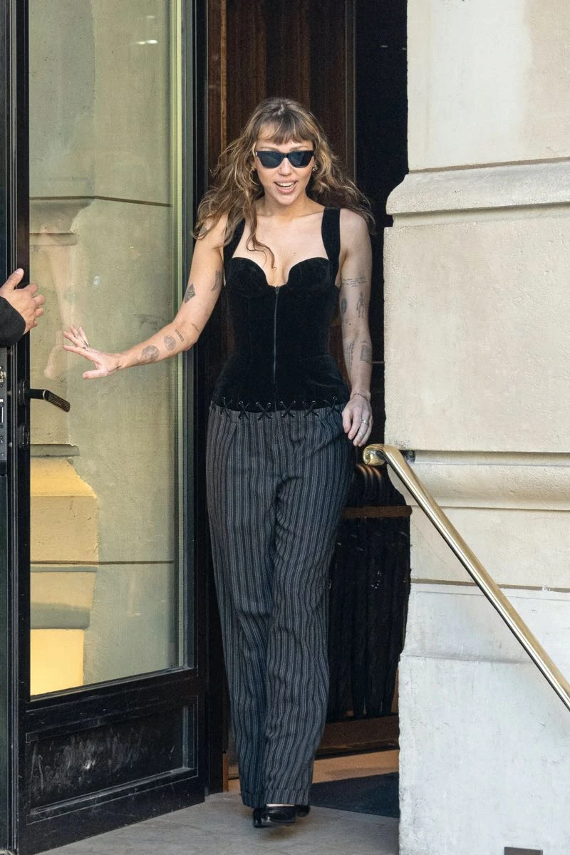 Miley Cyrus en París.