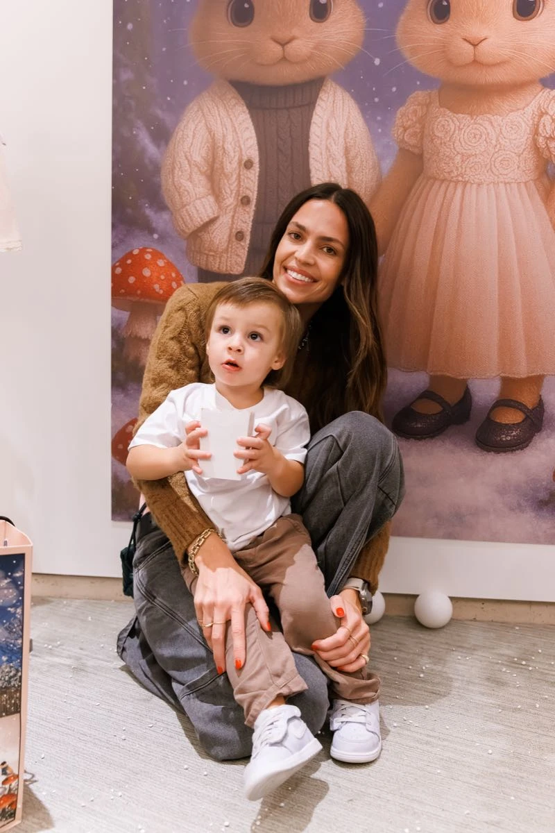 Helena Ayerza y su hijo Vicente Gaudio 