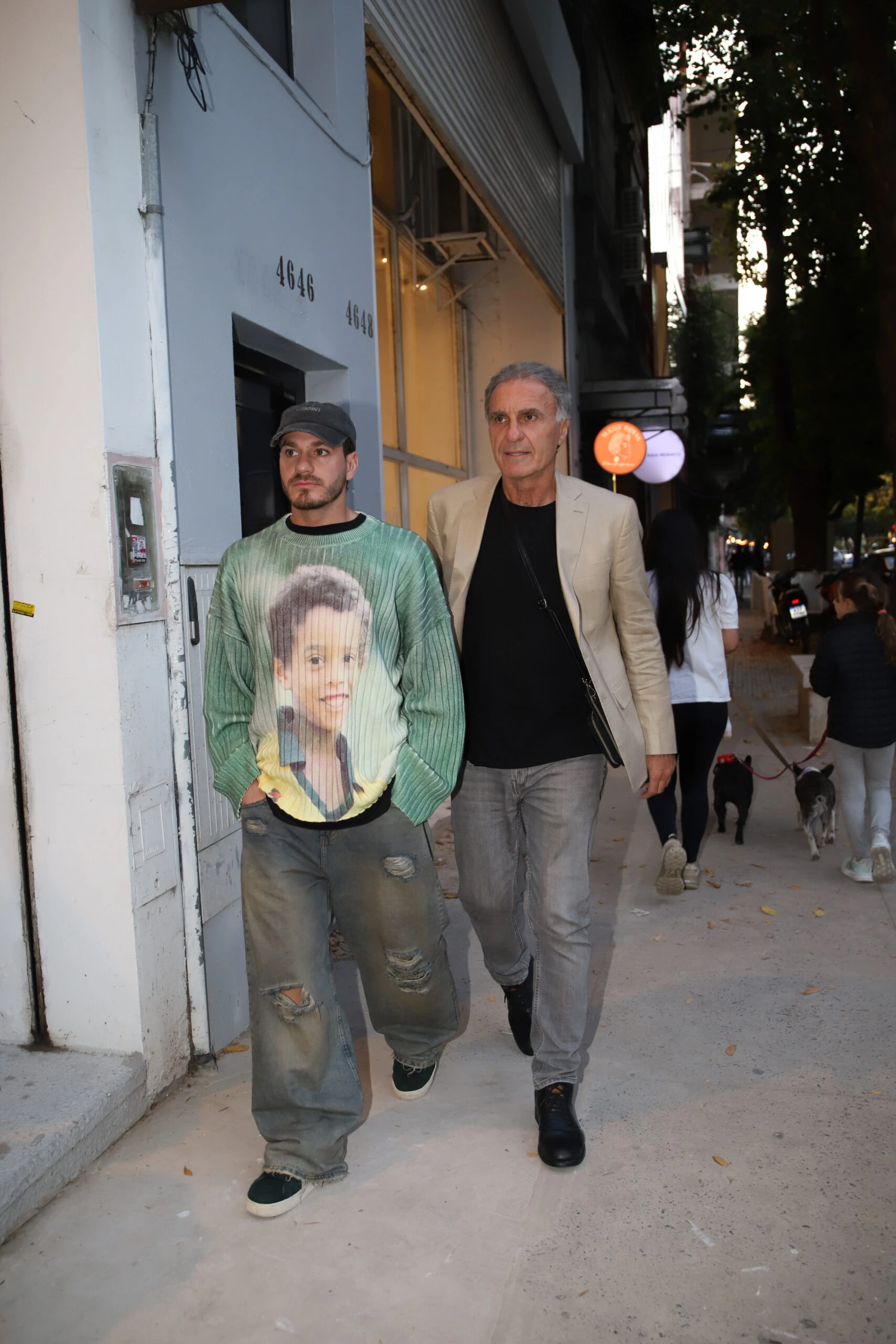 Oscar Ruggeri y su hijo Stephan. 