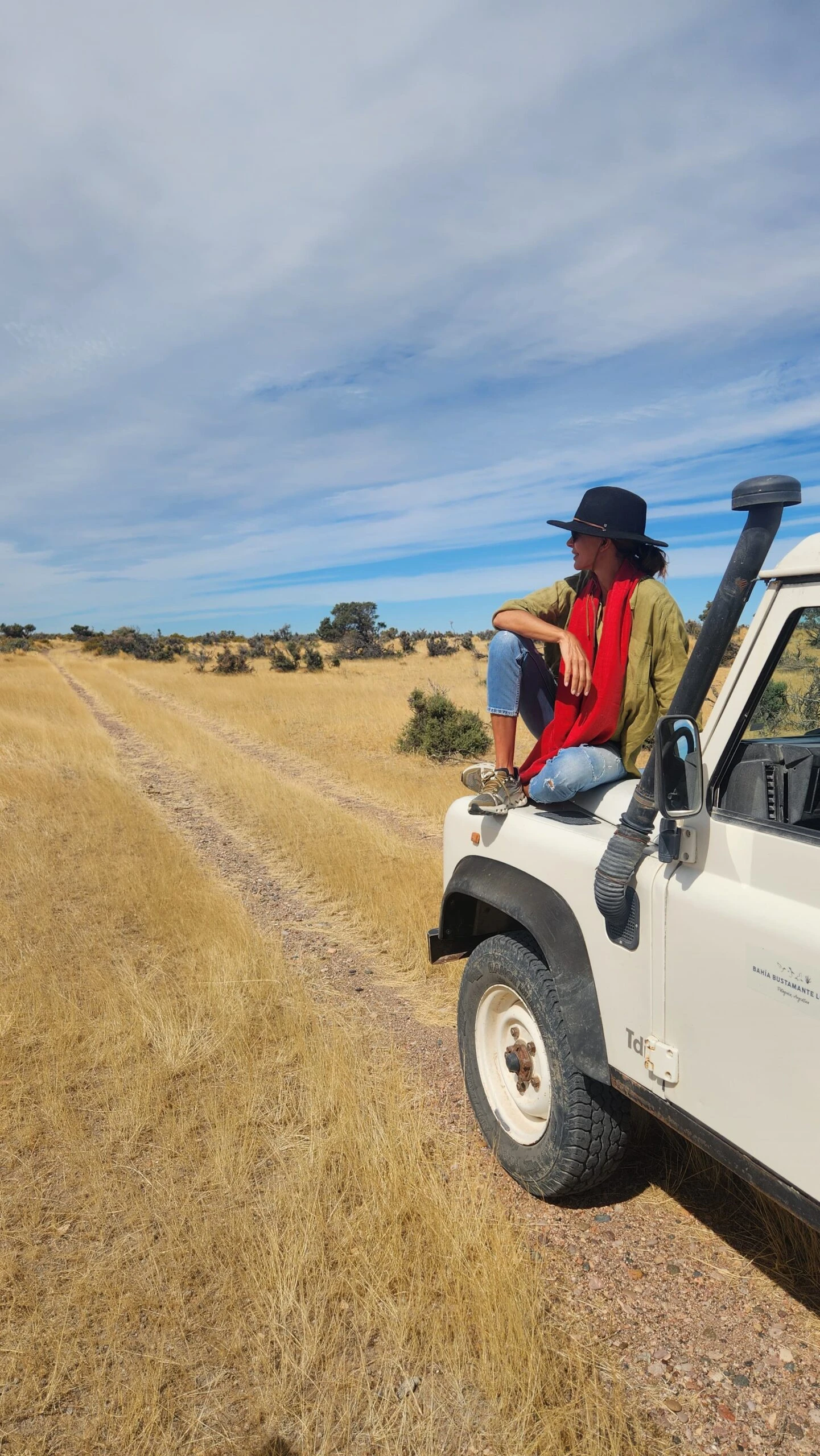 Juliana Awada se enamoró a primera vista de Bahía Bustamante Lodge. 