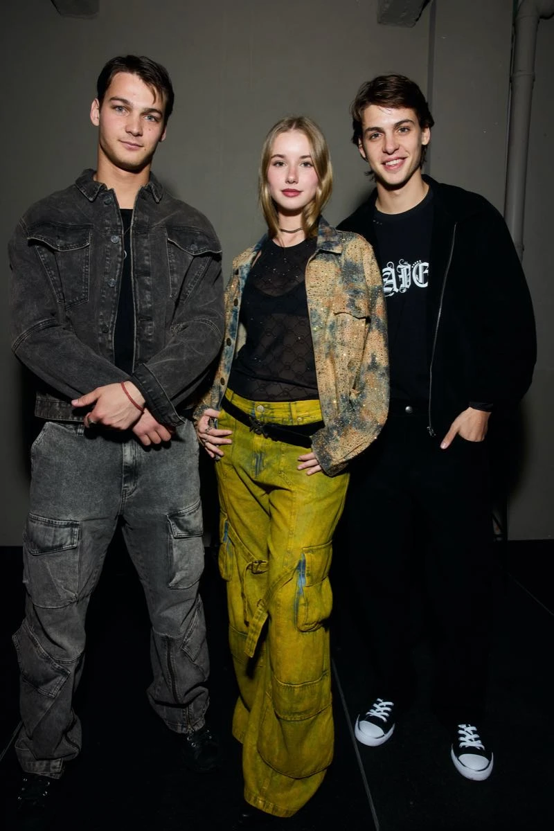 Tiziano, Taína y Benicio Gravier.