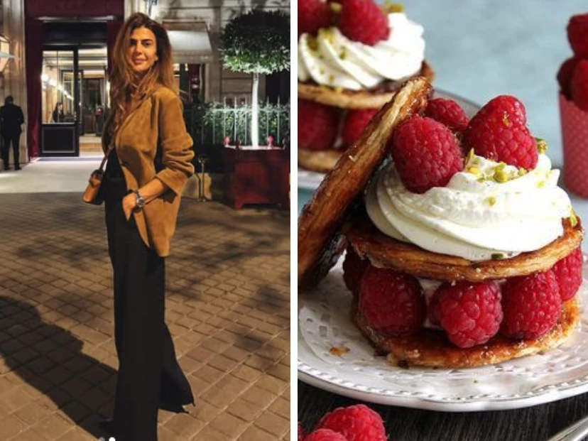 La torta a la francesa que eligió Juliana Awada para soplar las velitas en París