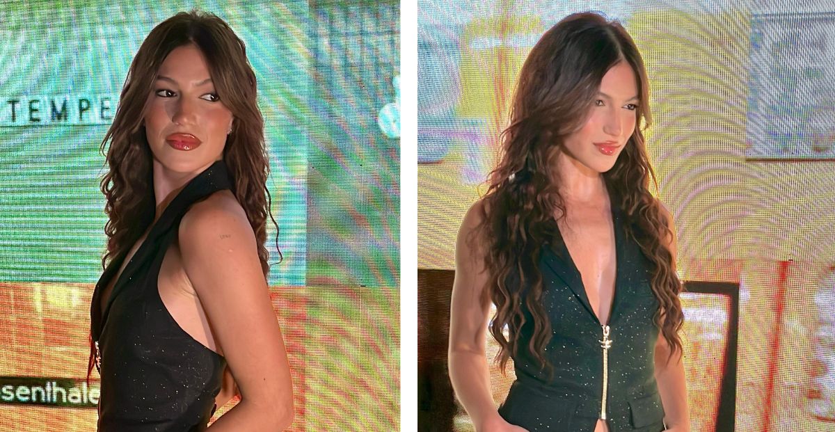 Así fue el look total black de Stefi Roitman en un evento