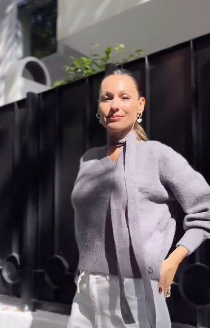 Pampita luce el suéter que eleva cualquier look de otoño