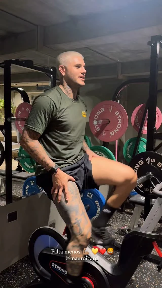 Mauro Icardi se prepara para el regreso a las canchas. Fotos:IG.