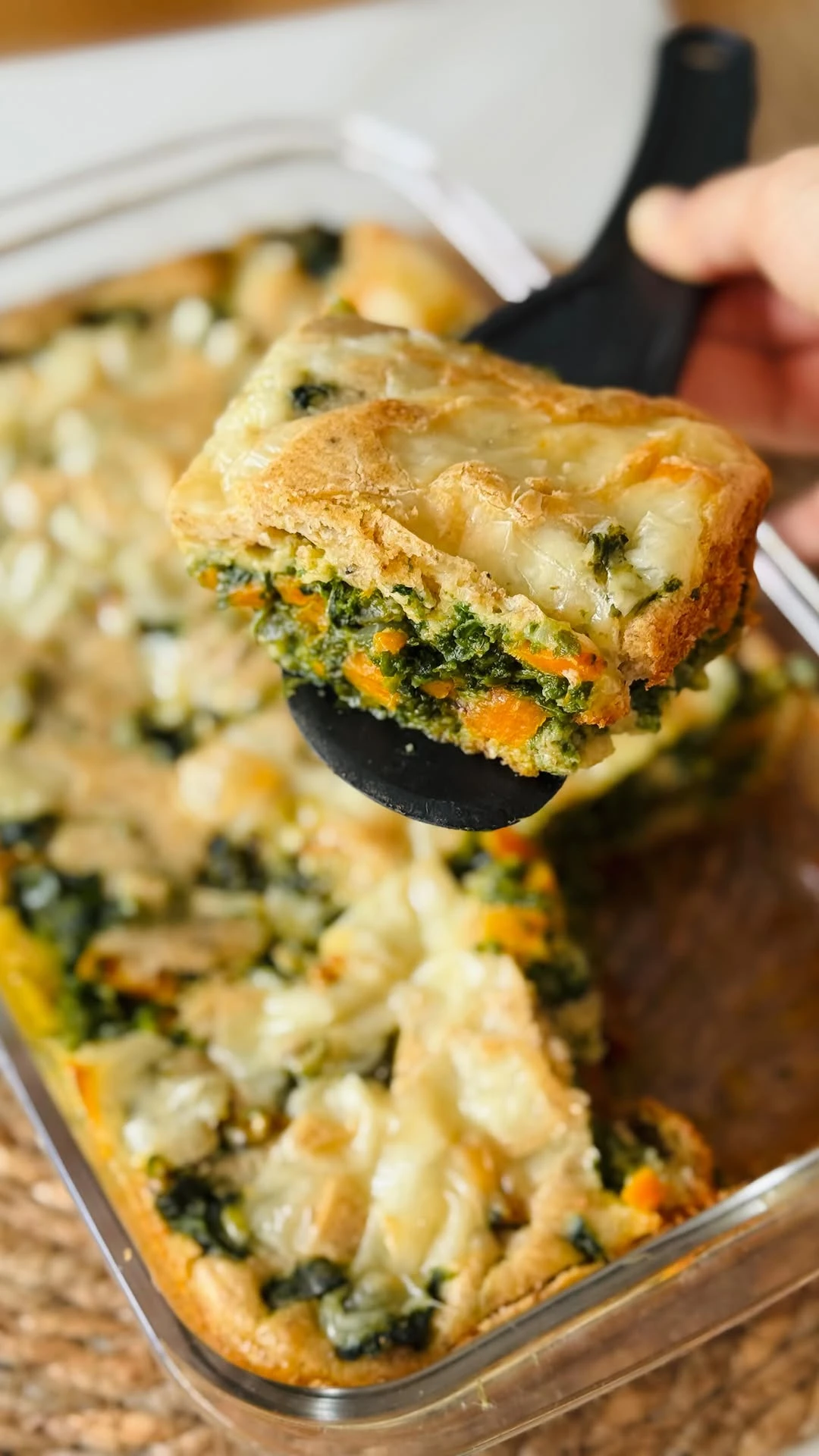 Tarta de verdura con masa licuada