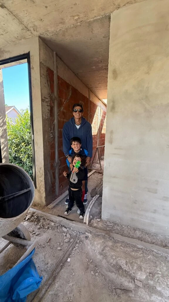 Juana Repetto mostró la casa que está construyendo en un barrio privado