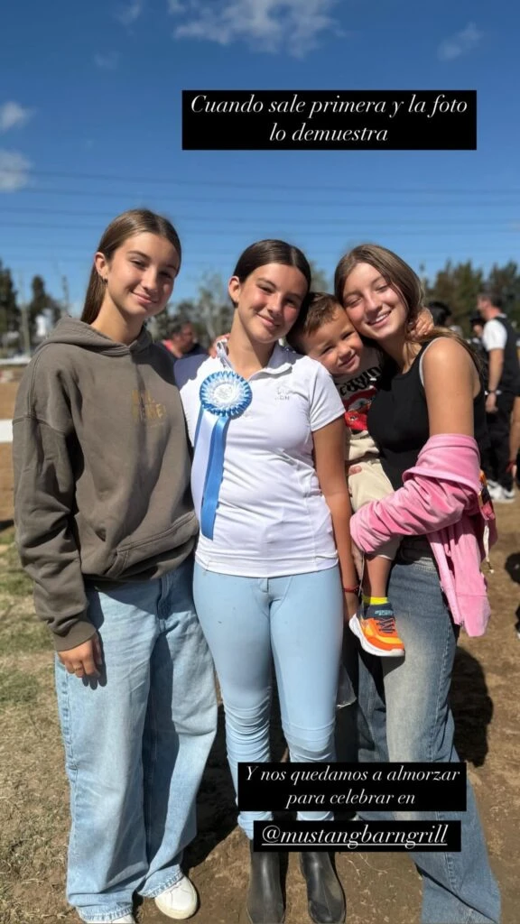 Sienna y sus hermanos Indiana, Allegra y Luca. Fotos: IG.