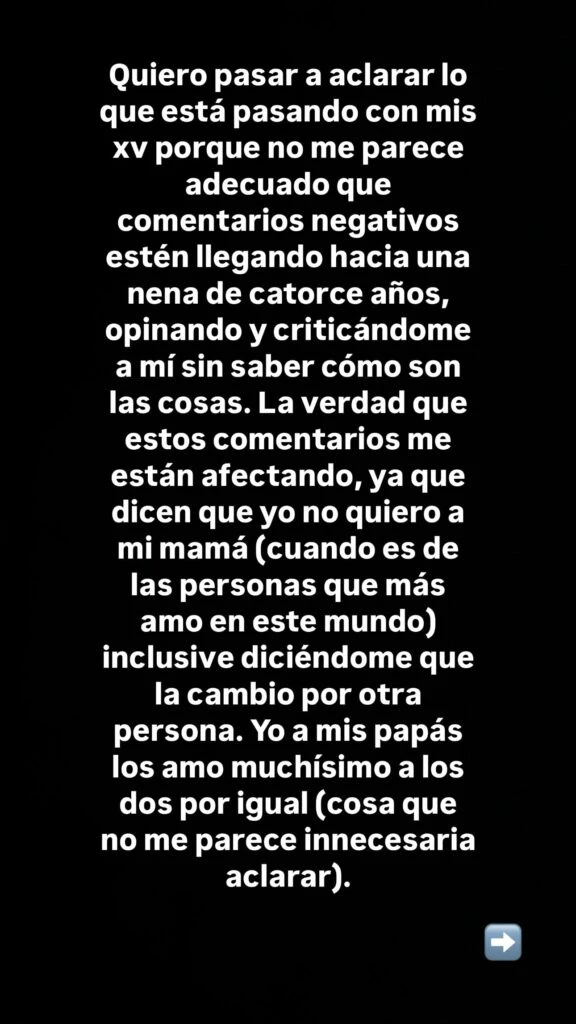 Allegra Cubero reveló por qué Nicole Neumann no estará en su fiesta de quince
