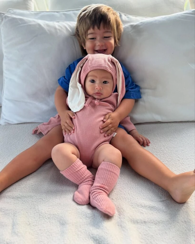 Calu Rivero y sus Pascuas junto a sus hijos