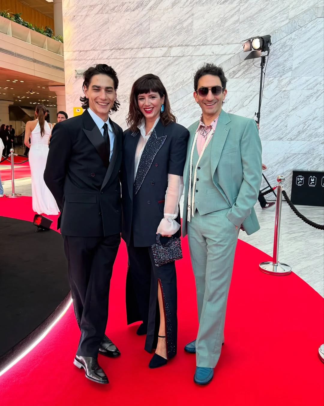 Enzo Vogrincic, Griselda Siciliani y Juan Minujín. Fotos: IG.