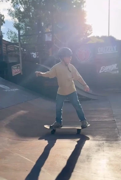 La actriz compartió un video de su hijo Toribio. 