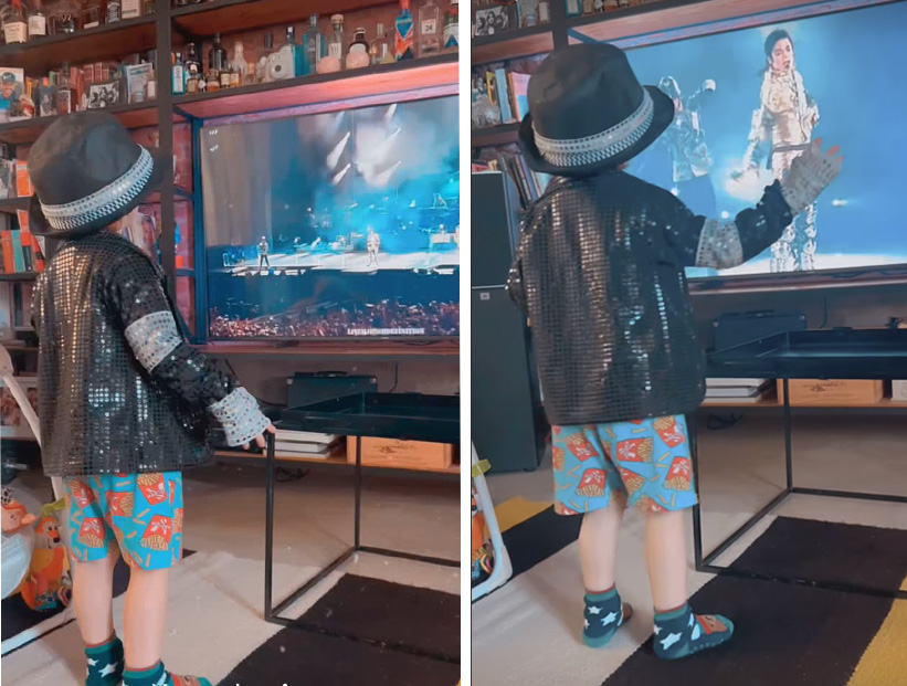 Julieta Nair Calvo enterneció las redes con los videos de su hijo de 3 años bailando como Michael Jackson: "Me derrito"