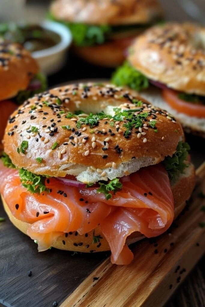 Bagel de salmón