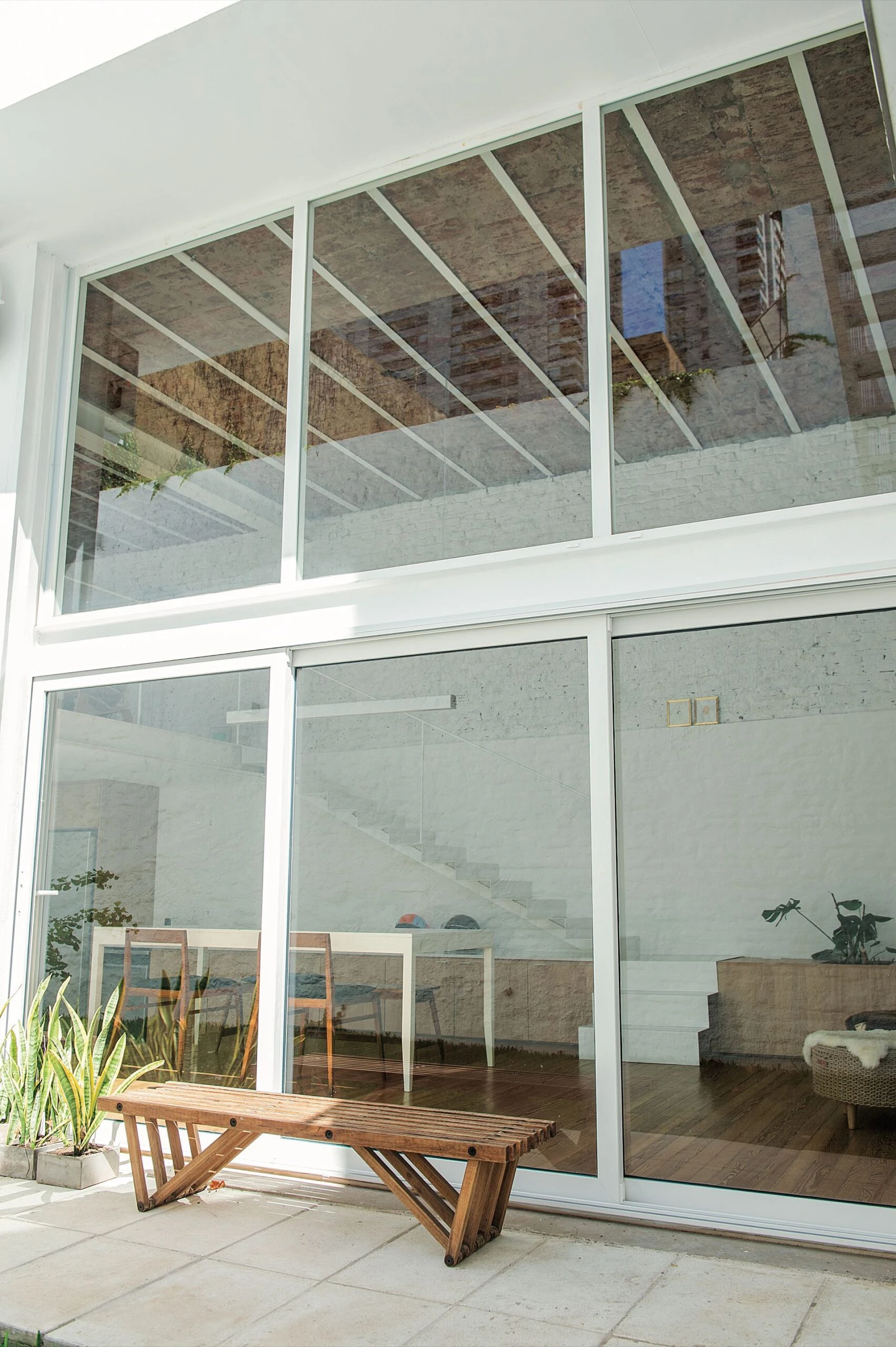 El espacio exterior en la planta baja.