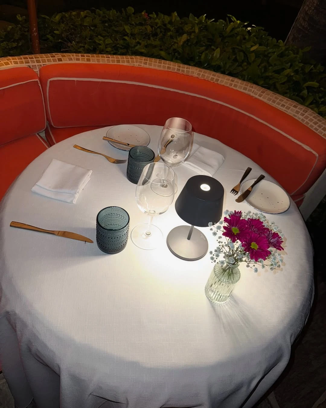 Cena de a dos frente la mar