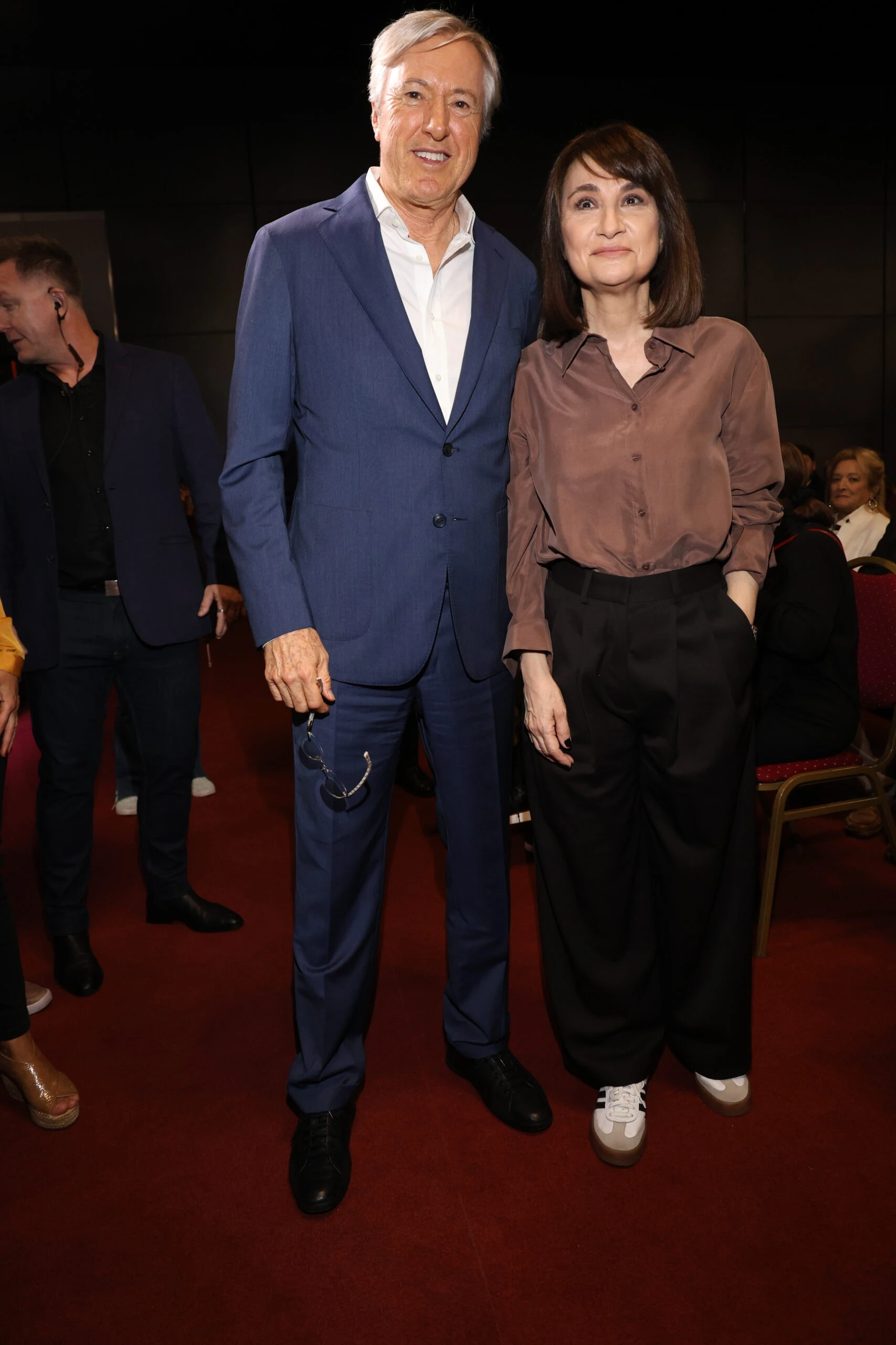 Alejandro Roemmers junto a María Laura Santillán 