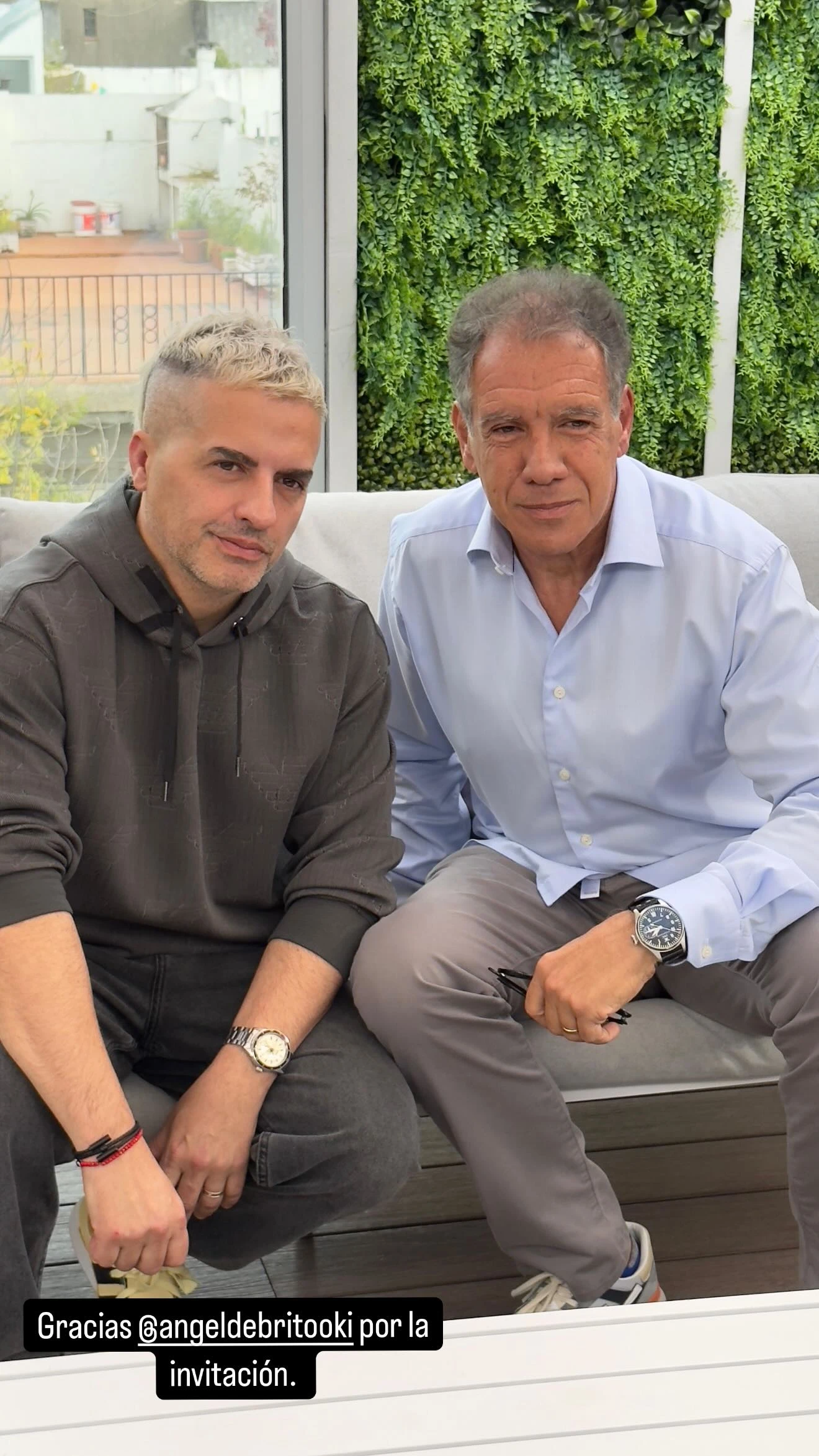 Daniel Hadad con Ángel de Brito en Bondi, en una foto que compartió él mismo en su cuenta de Instagram.