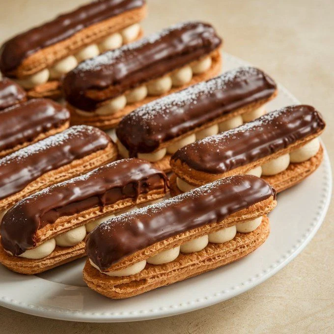 Éclair: la receta de los pastelitos franceses rellenos de crema pastelera y bañados en chocolate


