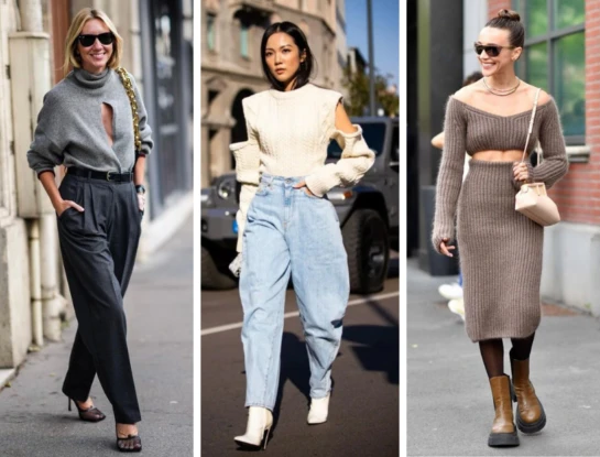 7 looks con suéteres cut out, la tendencia más sexy del otoño invierno 2025