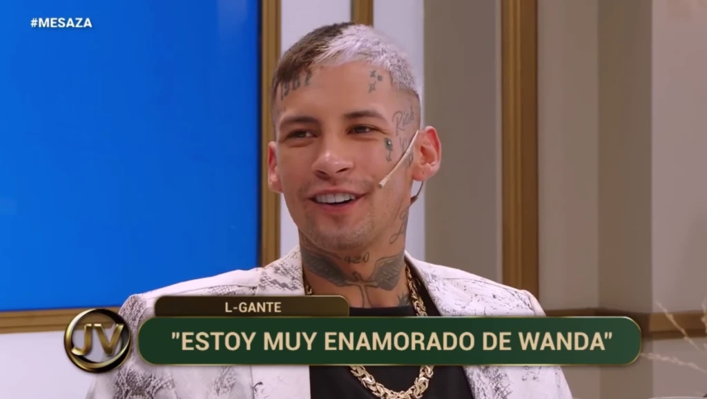 L-Gante admitió estar muy enamorado de Wanda Nara