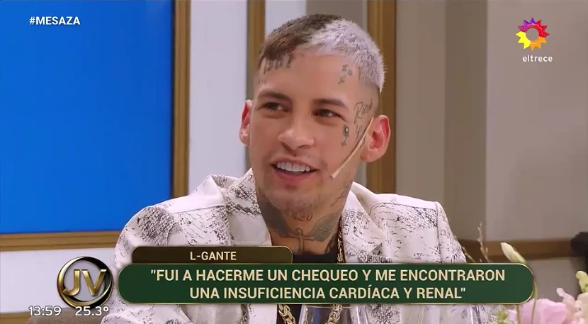 L-Gante habló de su salud y reveló su duro diagnóstico