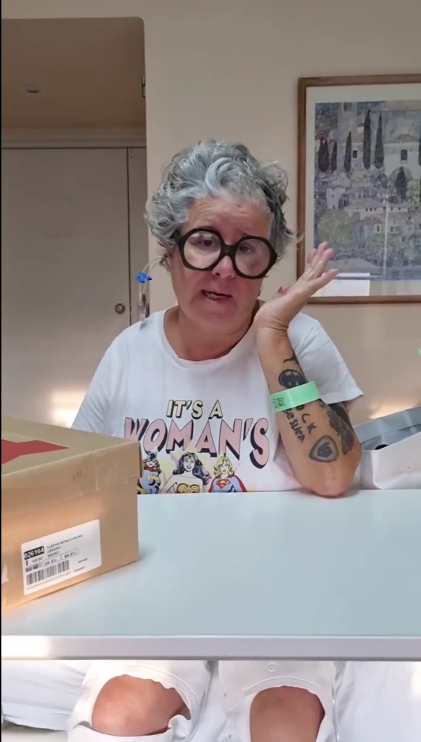 Madame Papín reapareció tras el accidente que casi le cuesta la vida